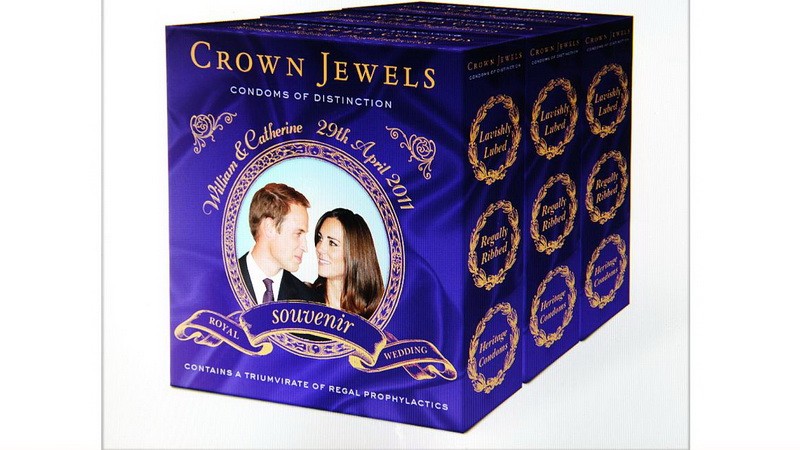 William a Kate, vlastné kondómy obrázok